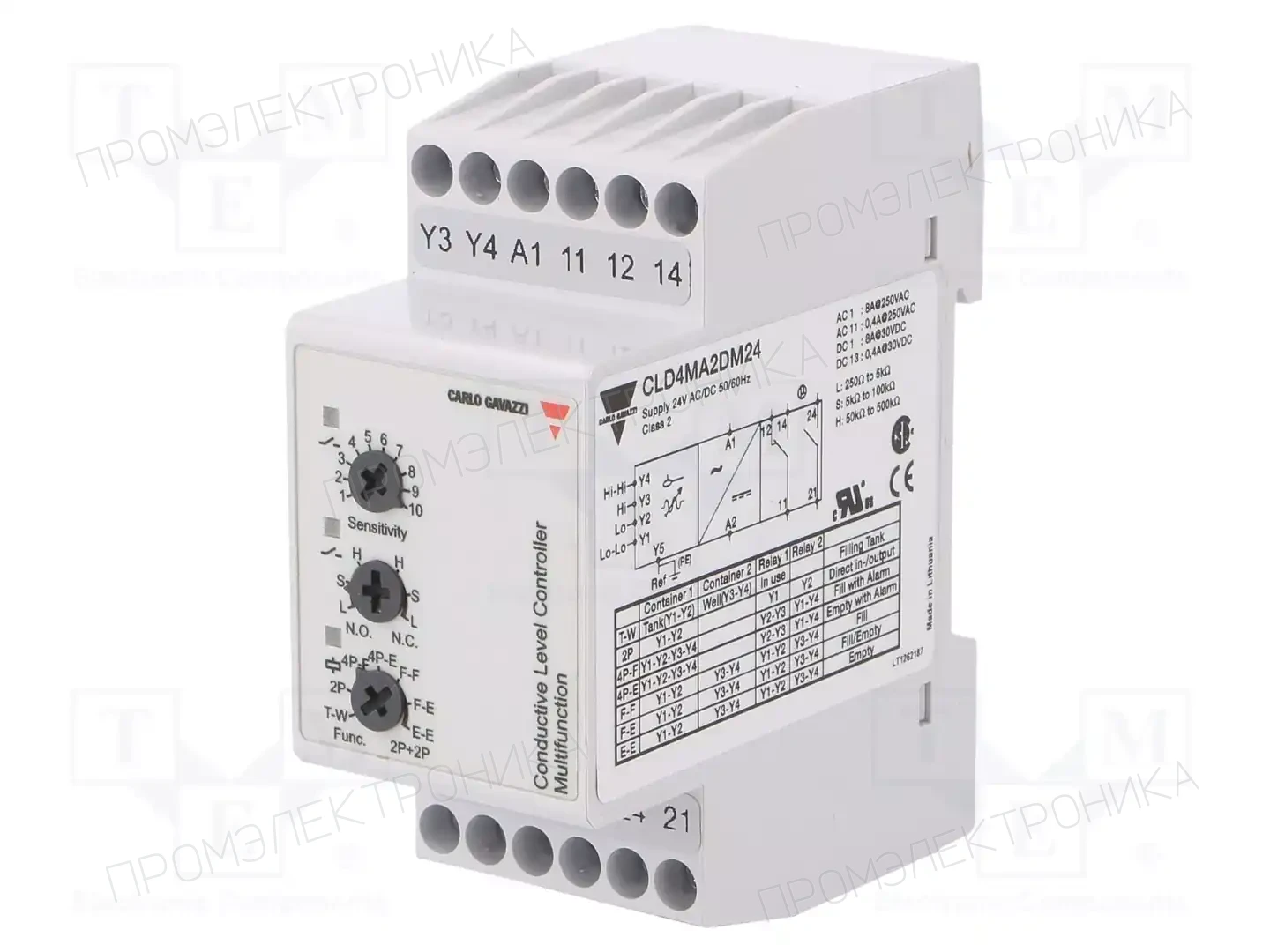 CARLO GAVAZZI CLD4MA2DM24 — Контрольные реле