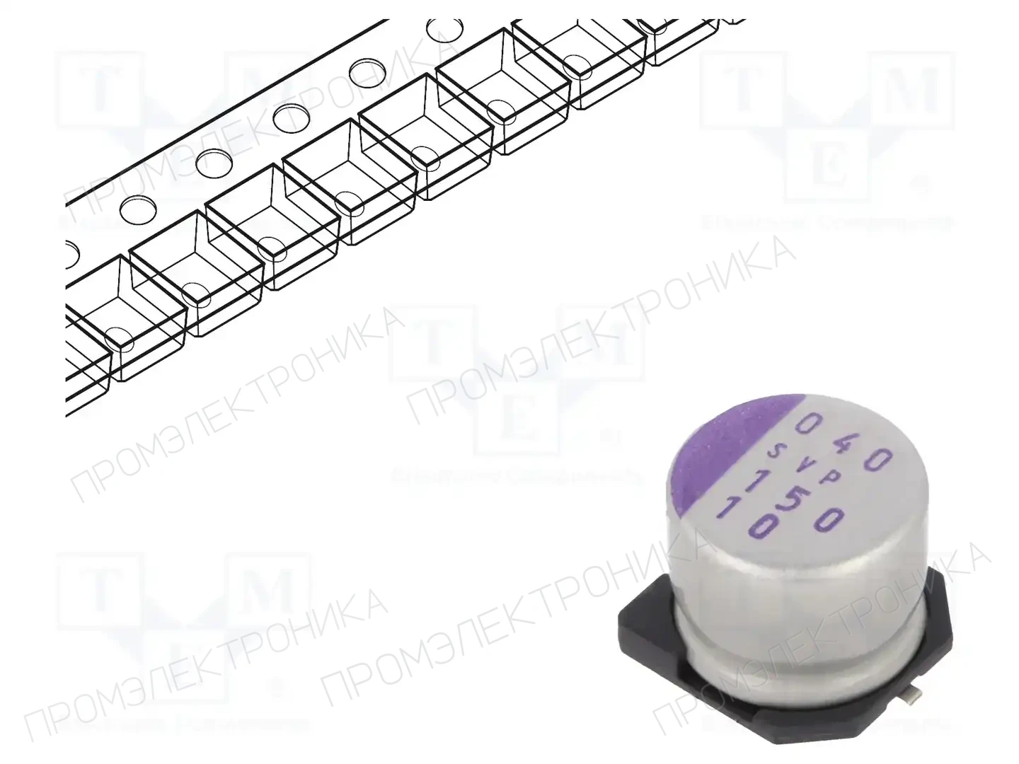 PANASONIC 10SVP150MX — Конденсаторы полимерные SMD