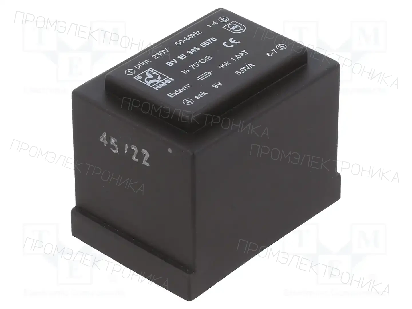 HAHN BV EI 345 0070 — Трансформаторы PCB