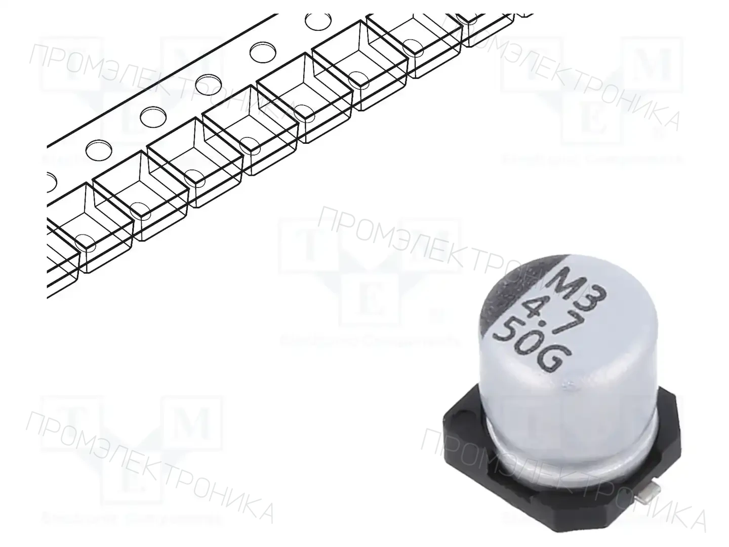 VISHAY GSC00AC4R71HARL — Конденсаторы электролитические SMD