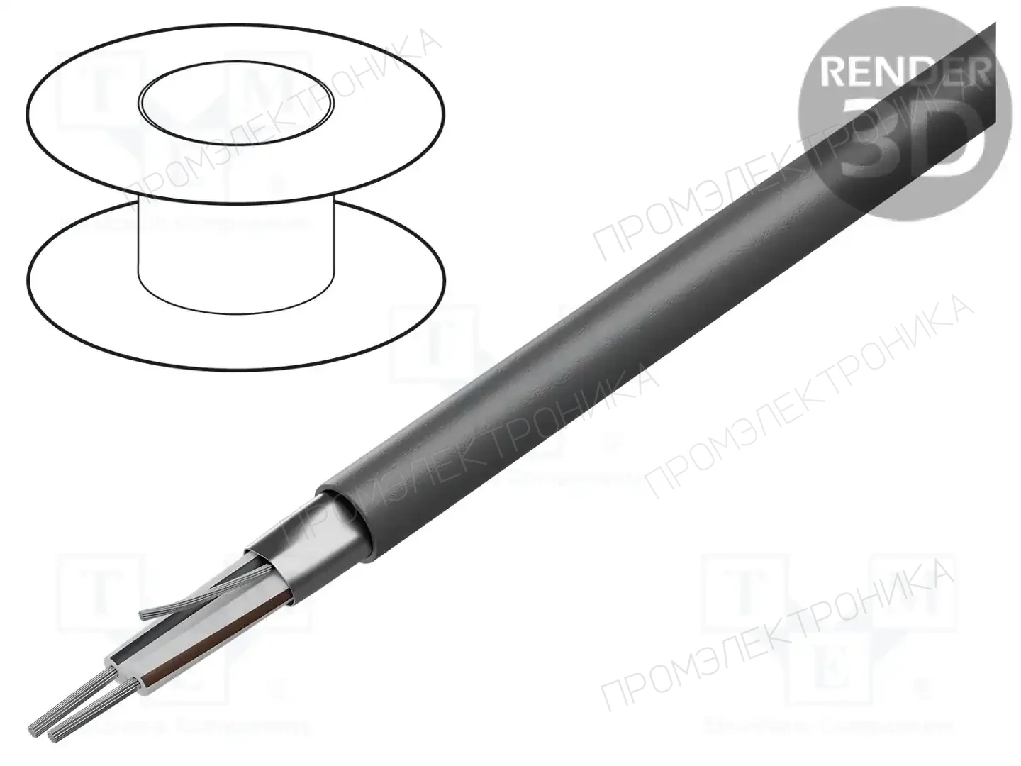 ALPHA WIRE B961022 GE321 — Провода многожильные экранированные