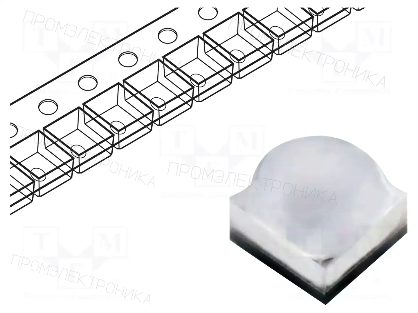 ProLight Opto PQ2N-4LGE-W — Светодиоды мощности цветные - Emitter