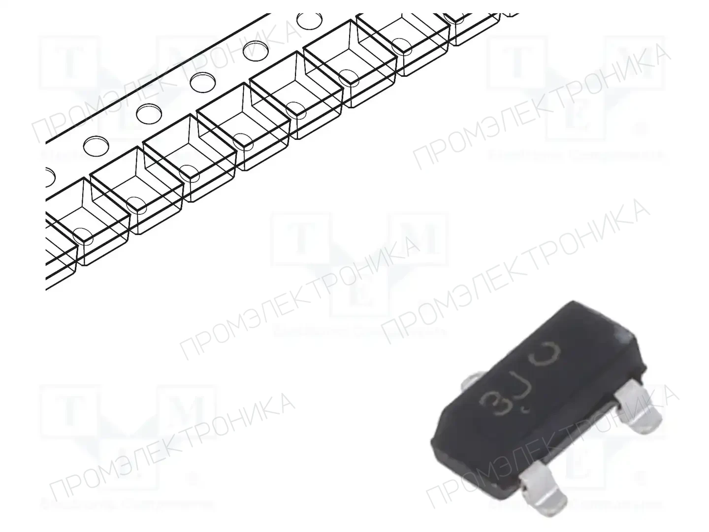 onsemi BC858ALT1G — Транзисторы PNP SMD