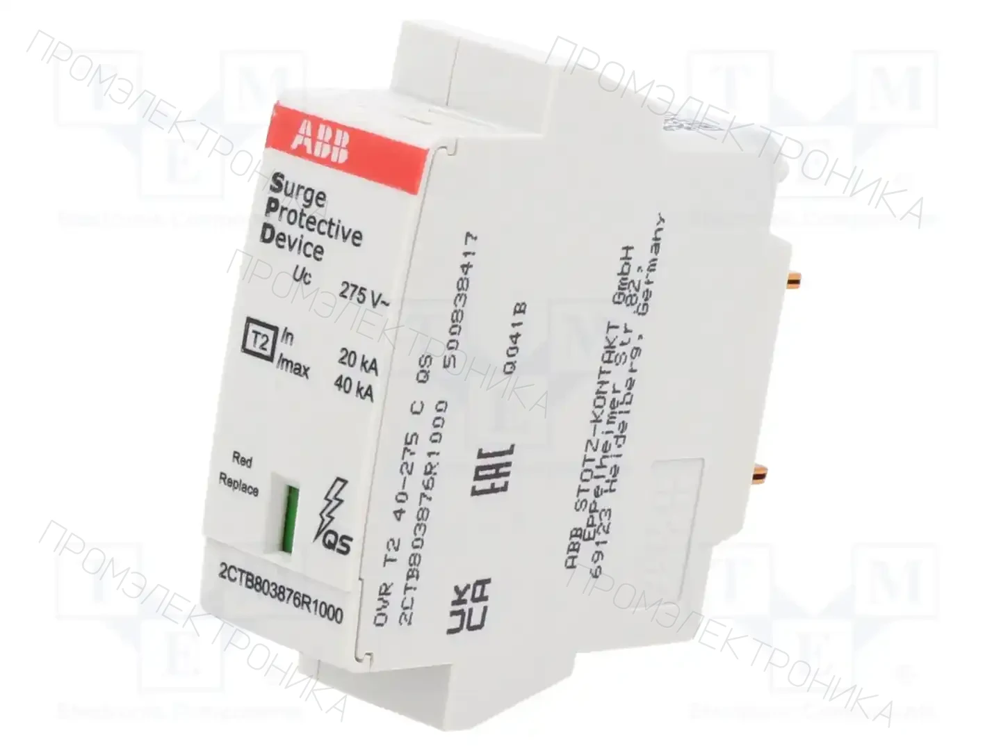 ABB OVR T2 40-275 C QS — Ограничители перенапряжения