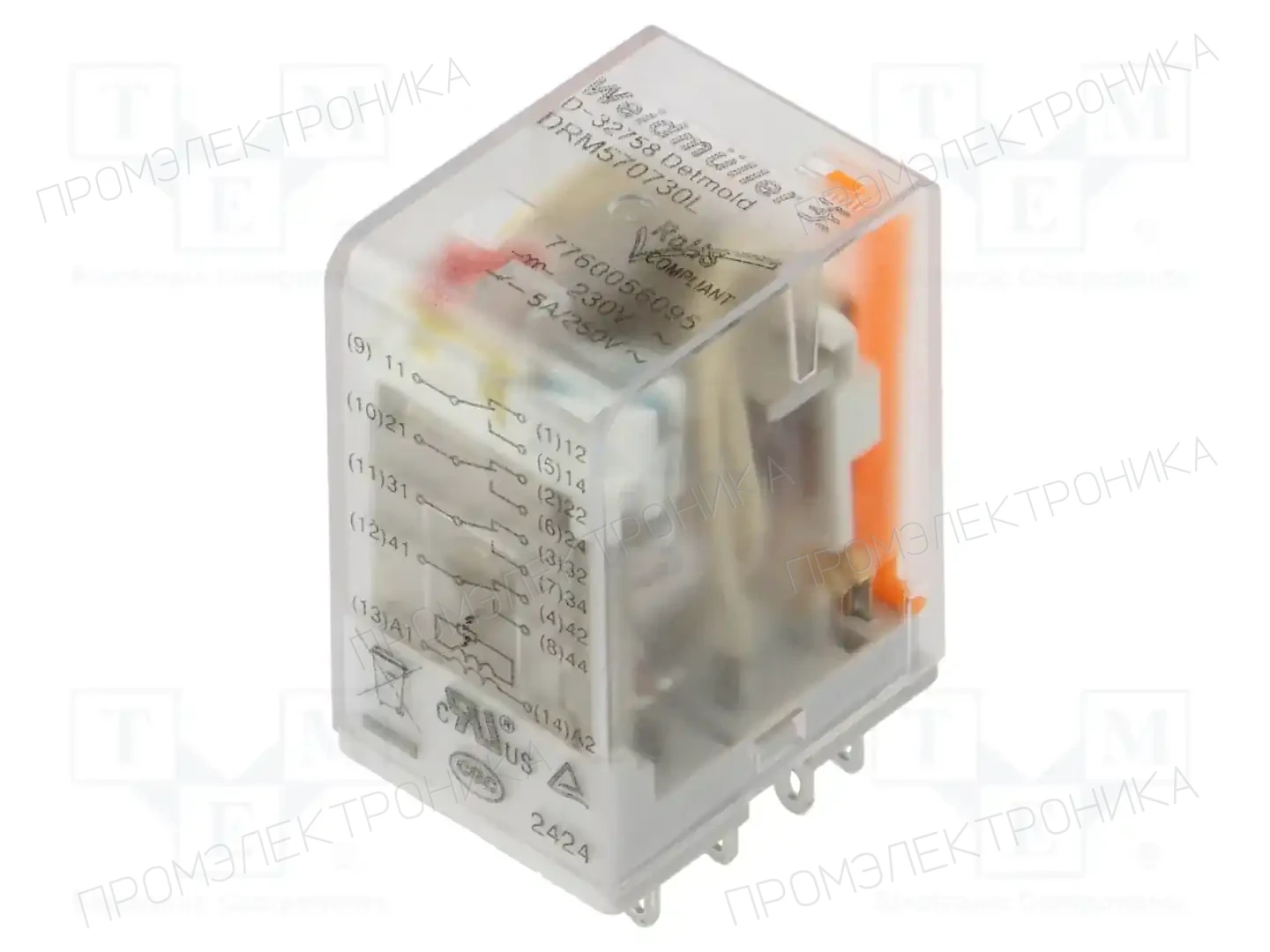 WEIDMÜLLER 7760056095 — Реле электромагн. промышленные