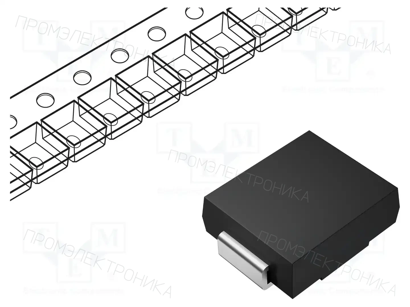 BOURNS SMAJ60A — Диоды TVS SMD однонаправленные
