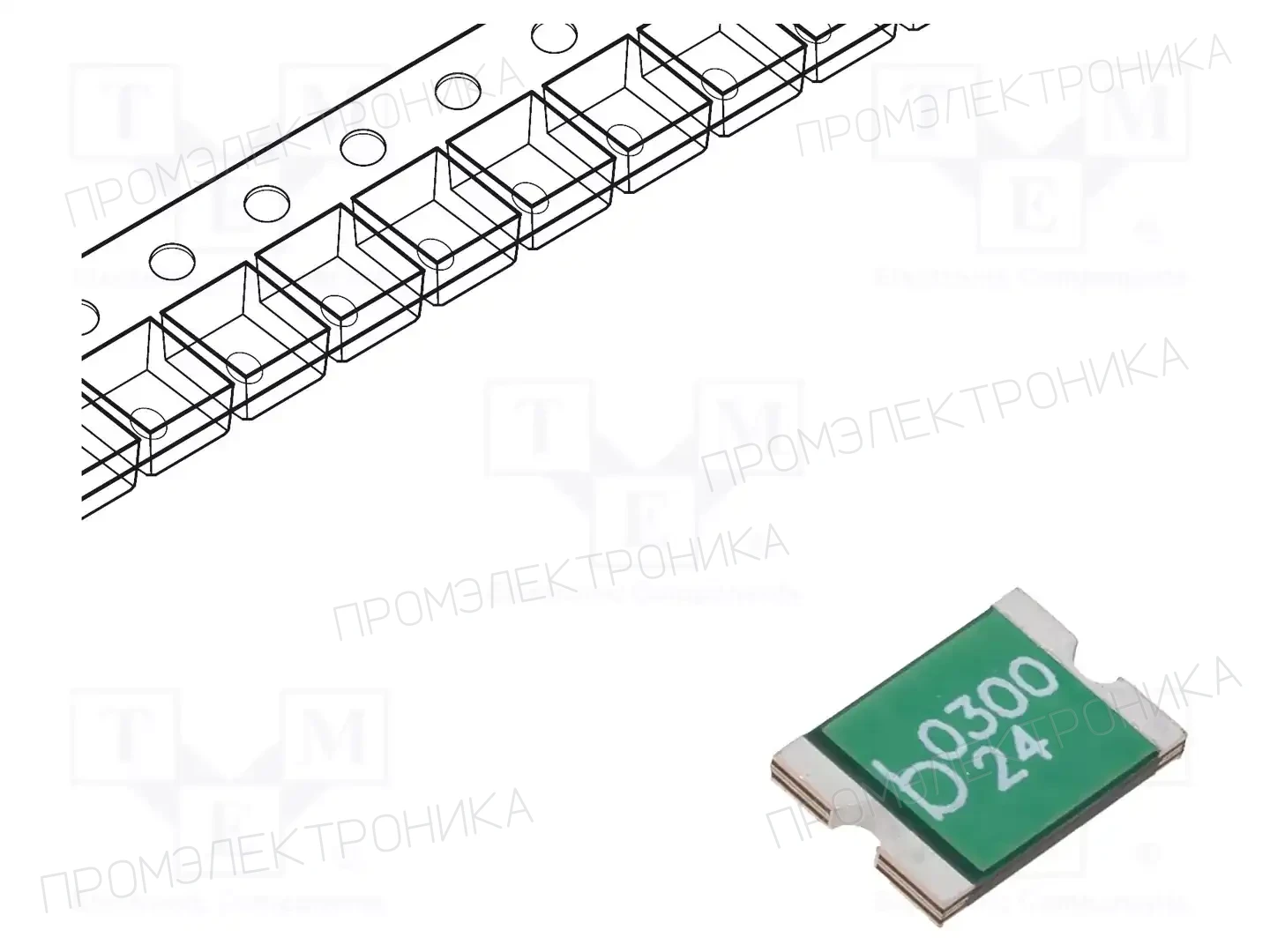 BEL FUSE 0ZCF0300BF2C — Предохранители полимерные SMD