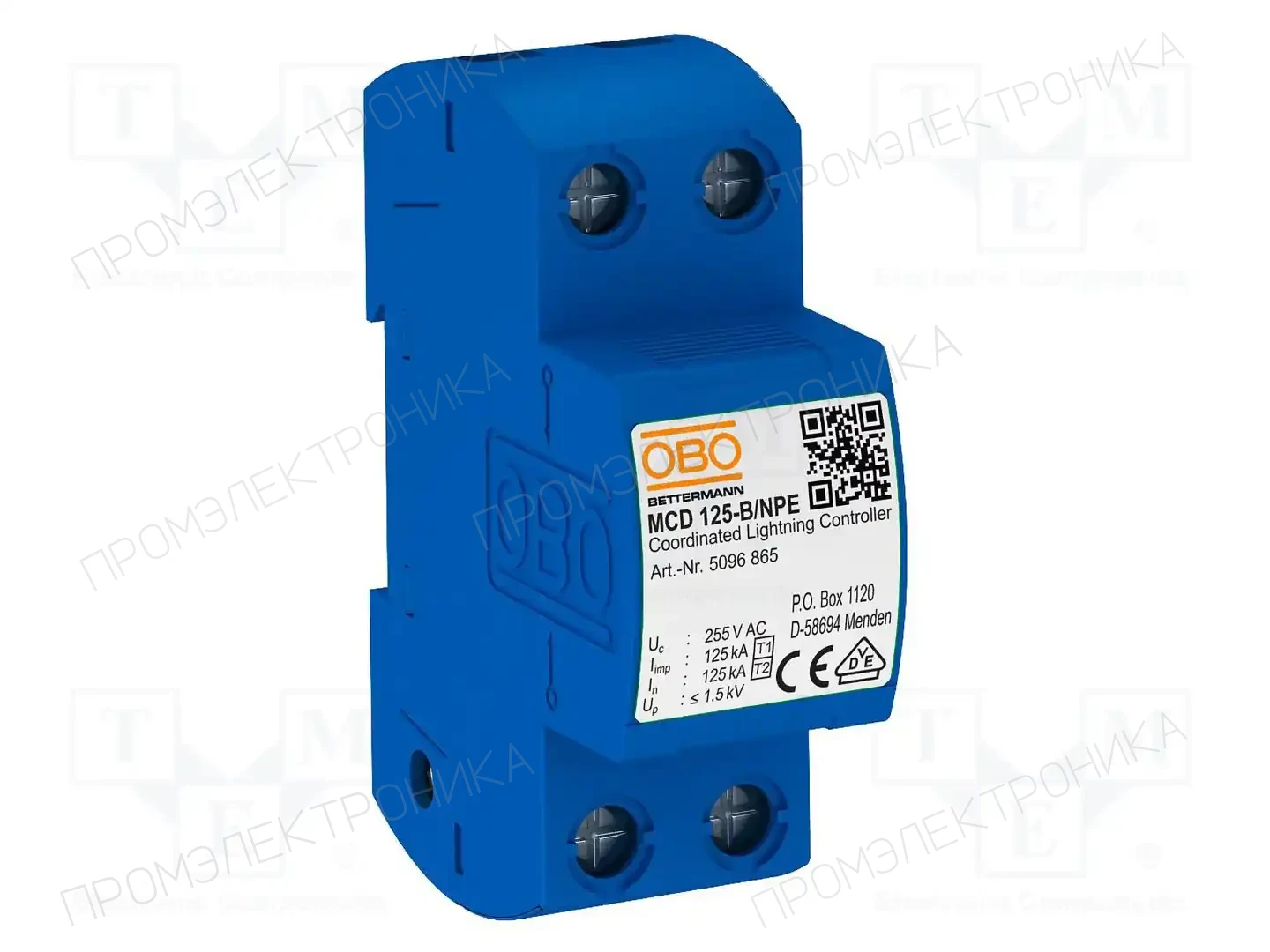 OBO BETTERMANN MCD 125-B NPE — Ограничители перенапряжения
