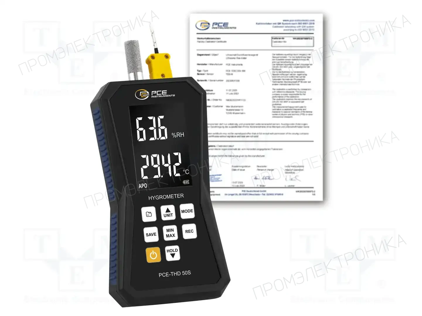 PCE INSTRUMENTS PCE-THD 50S-ICA — Термогигрометры