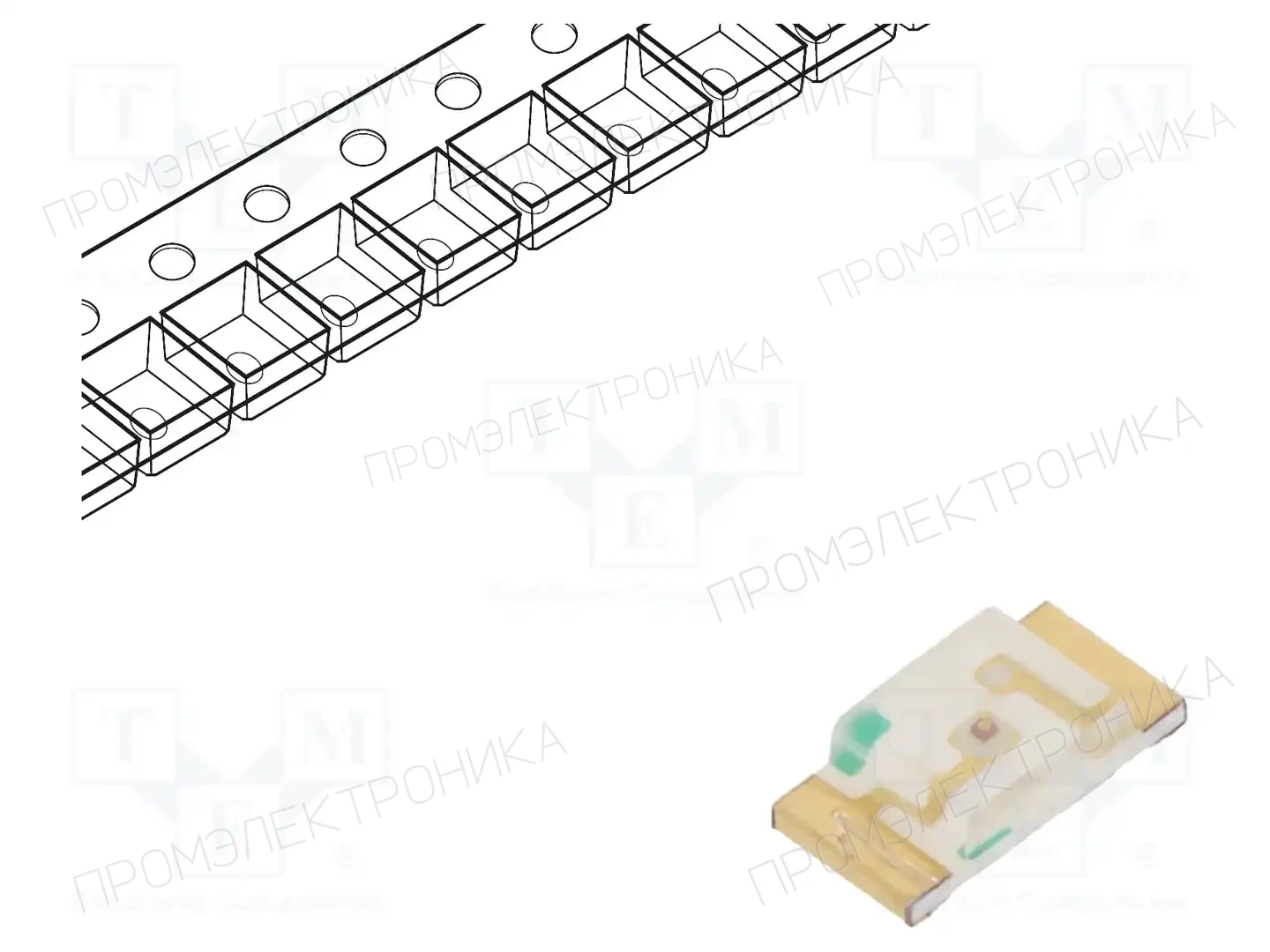 KINGBRIGHT ELECTRONIC KPT-3216EC — Светодиоды SMD цветные