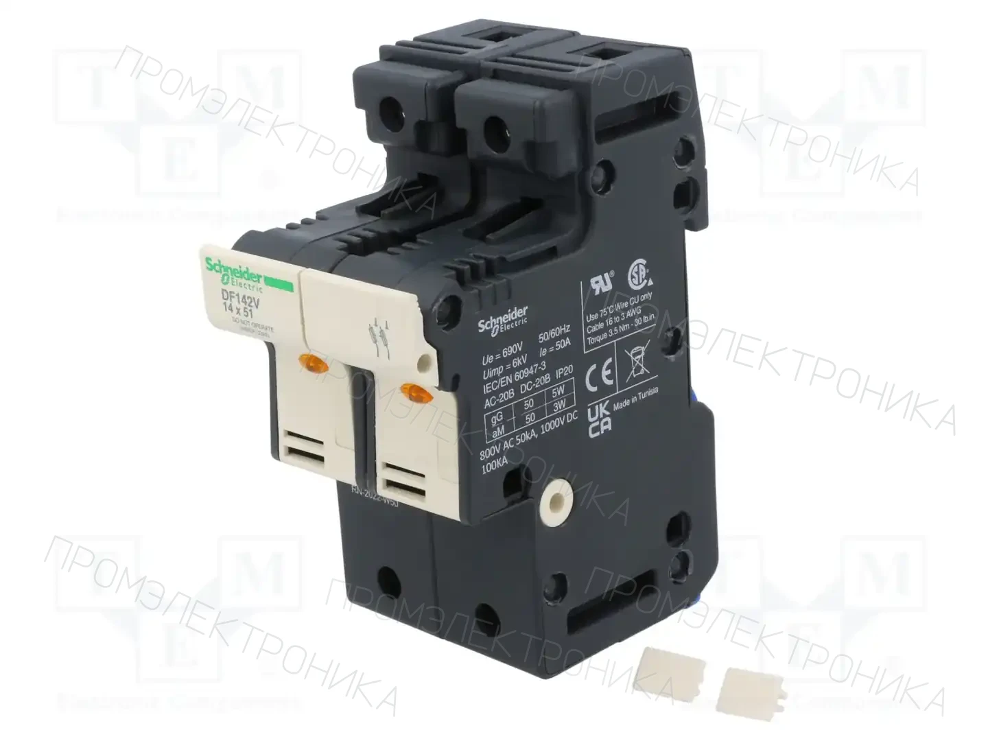 SCHNEIDER ELECTRIC DF142V — Гнезда предохранительные на DIN-рейку
