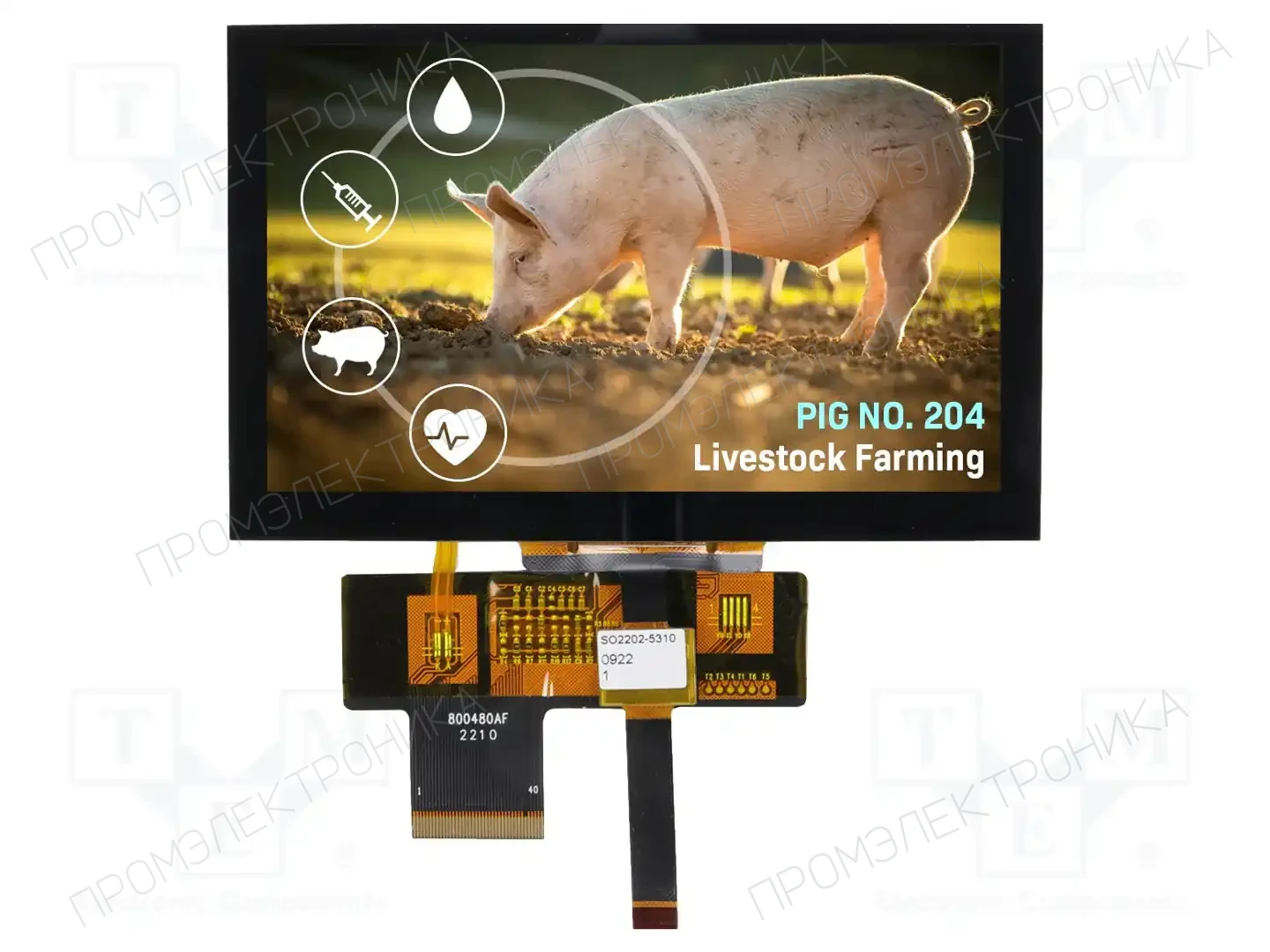 NEWHAVEN DISPLAY INTERNATIONAL NHD-5.0-800480AF-ASXP-CTP — Дисплеи TFT