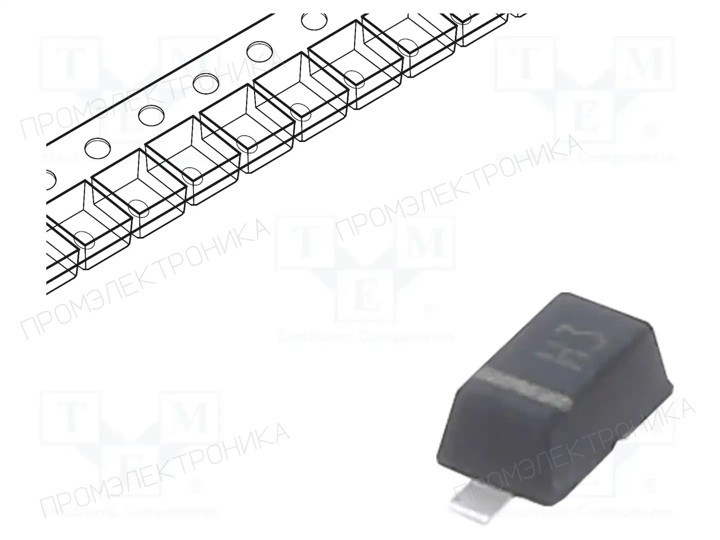 TAIWAN SEMICONDUCTOR BAV21W RHG — Универсальные диоды SMD