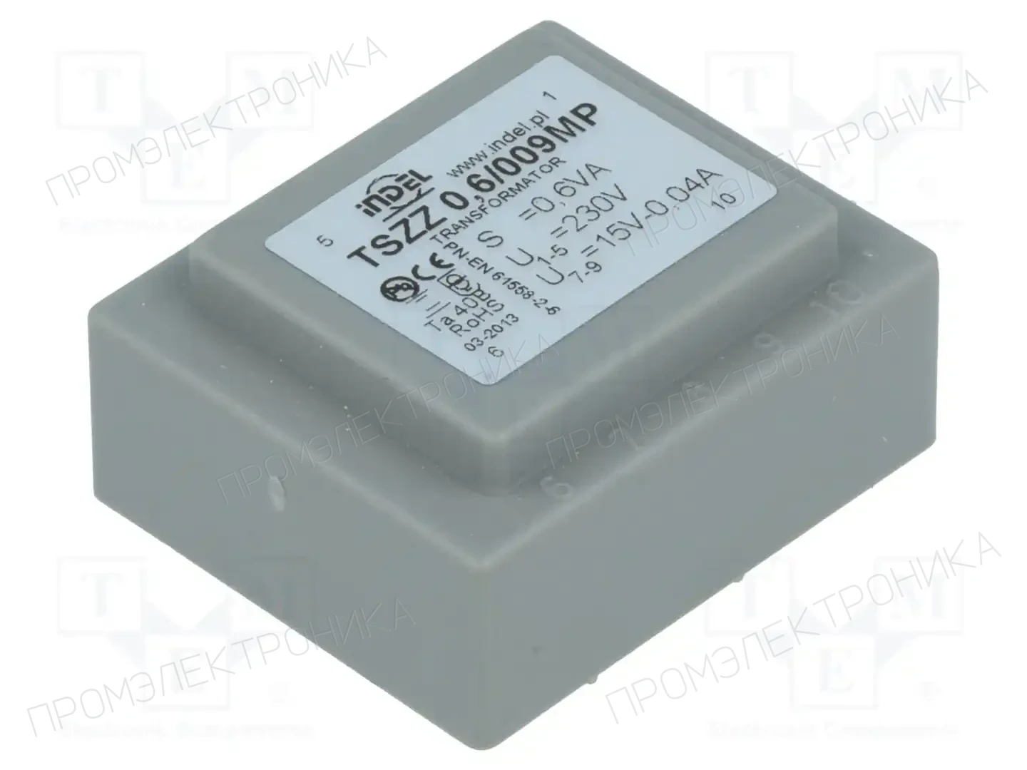 INDEL TSZZ0.6/009MP — Трансформаторы PCB
