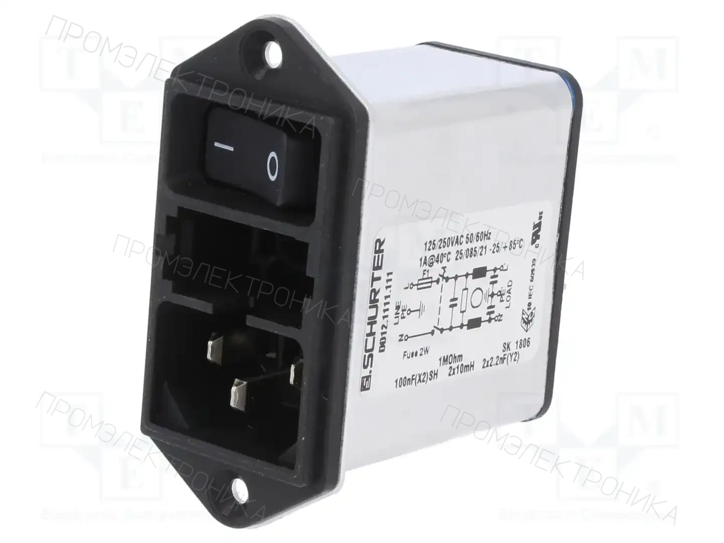 SCHURTER DD12.1111.111 — Разъемы IEC 60320