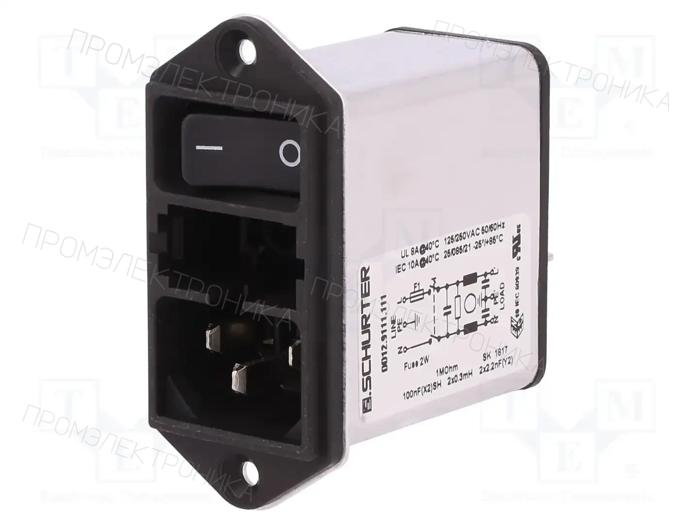SCHURTER DD12.9111.111 — Разъемы IEC 60320