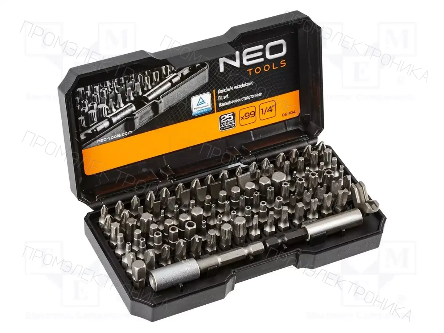 NEO TOOLS 06-104 — Наборы наконечников к отверткам