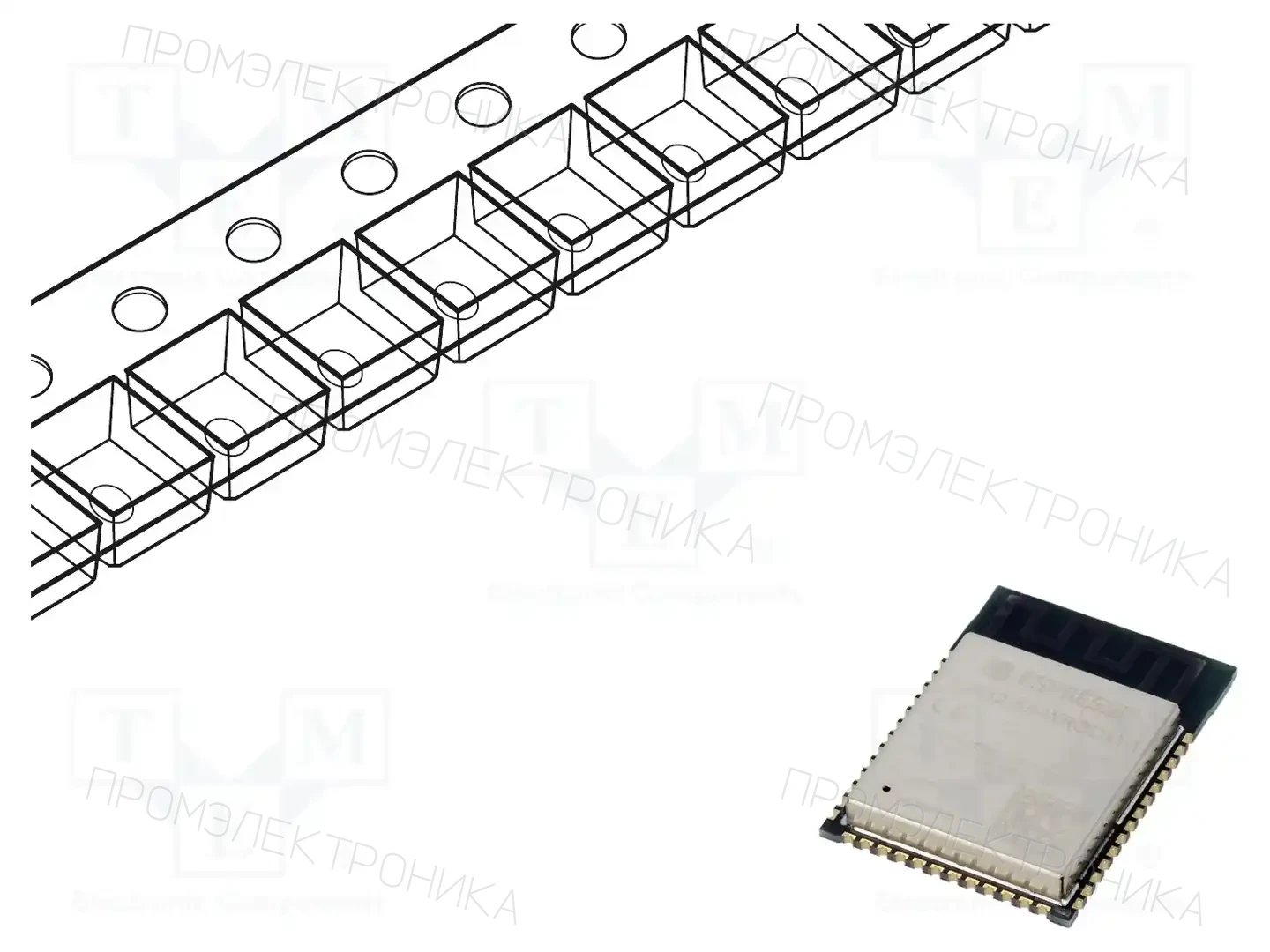 ESPRESSIF ESP32-S3-WROOM-1-N4R8 — Модули IoT (WiFi/Bluetooth)