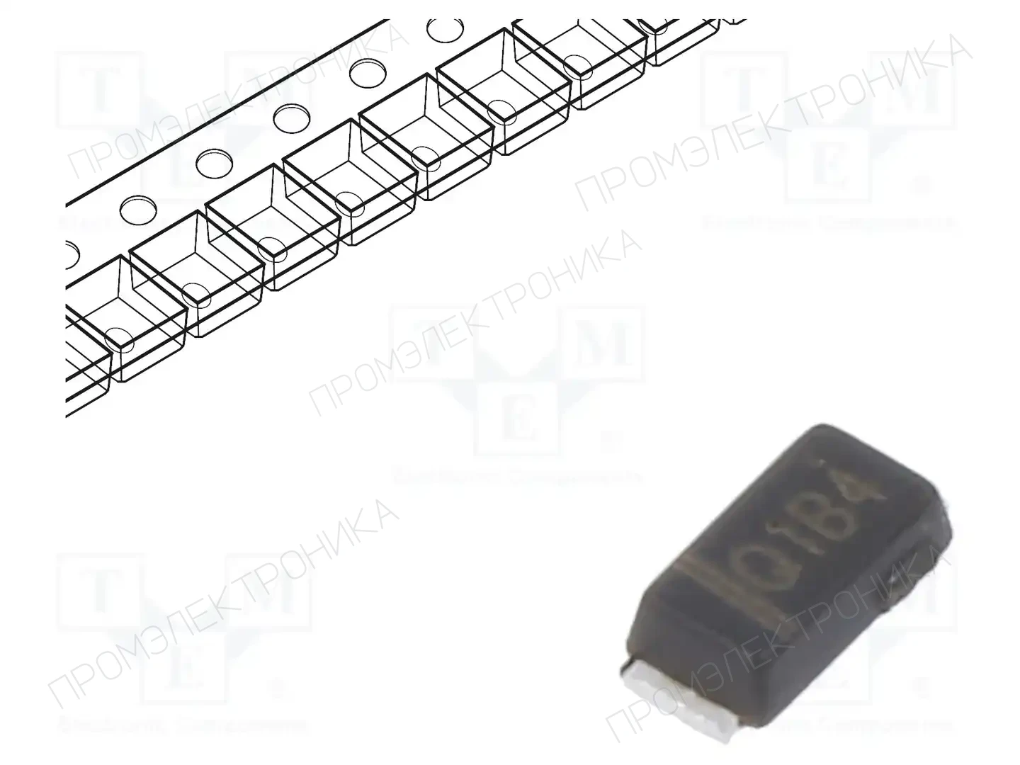 onsemi SS14HE — Диоды Шотки SMD