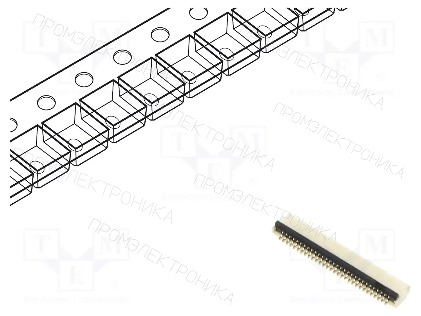 GCT FFC2B28-30-G — Разъeмы FFC/FPC растр 0,5мм