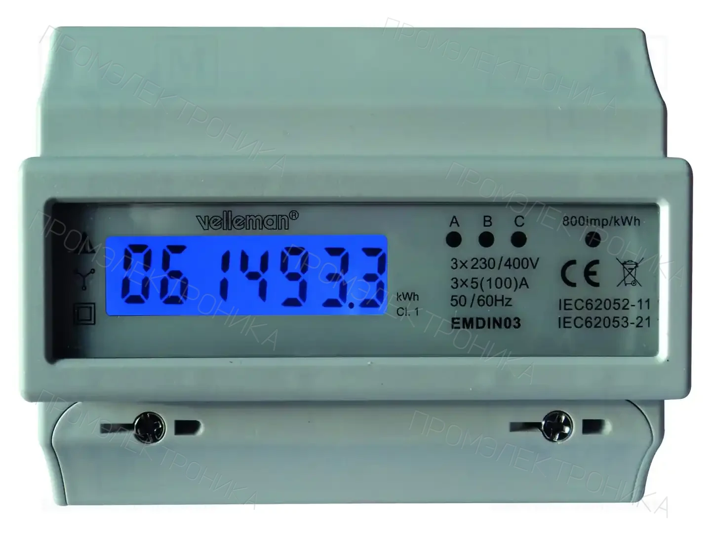 VELLEMAN EMDIN03 — Счетчики электроэнергии