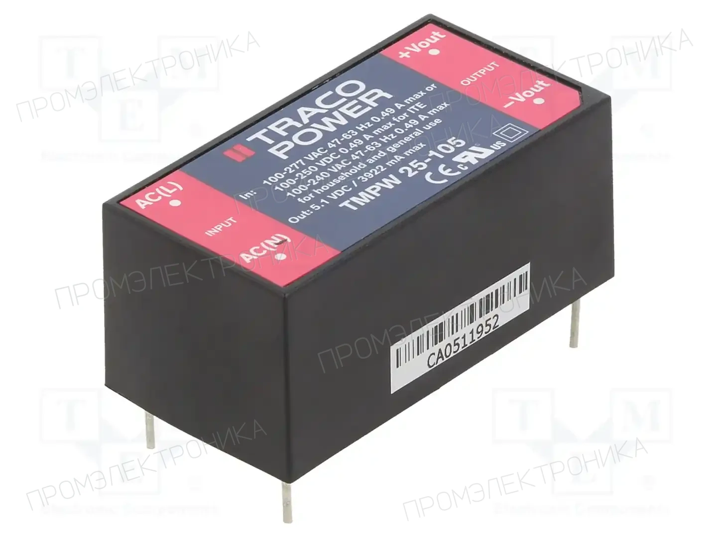 TRACO POWER TMPW 25-105 — Блоки питания для встраивания