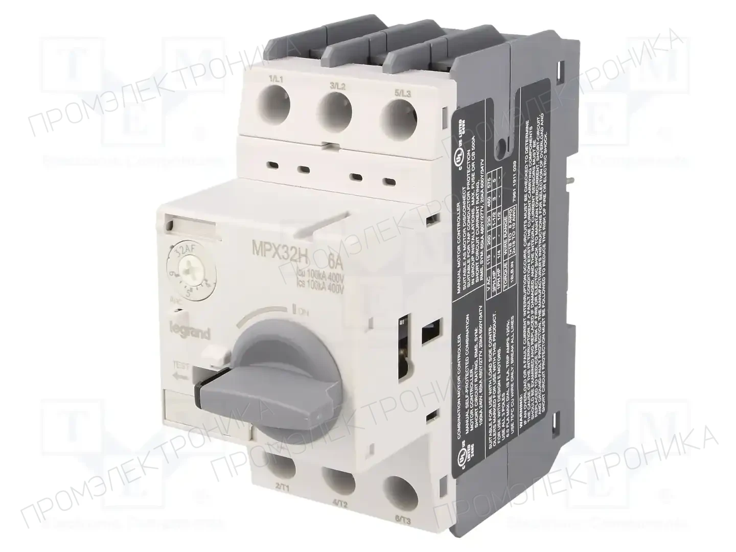 LEGRAND MPX3 32H 4-6A — Выключатели двигательные