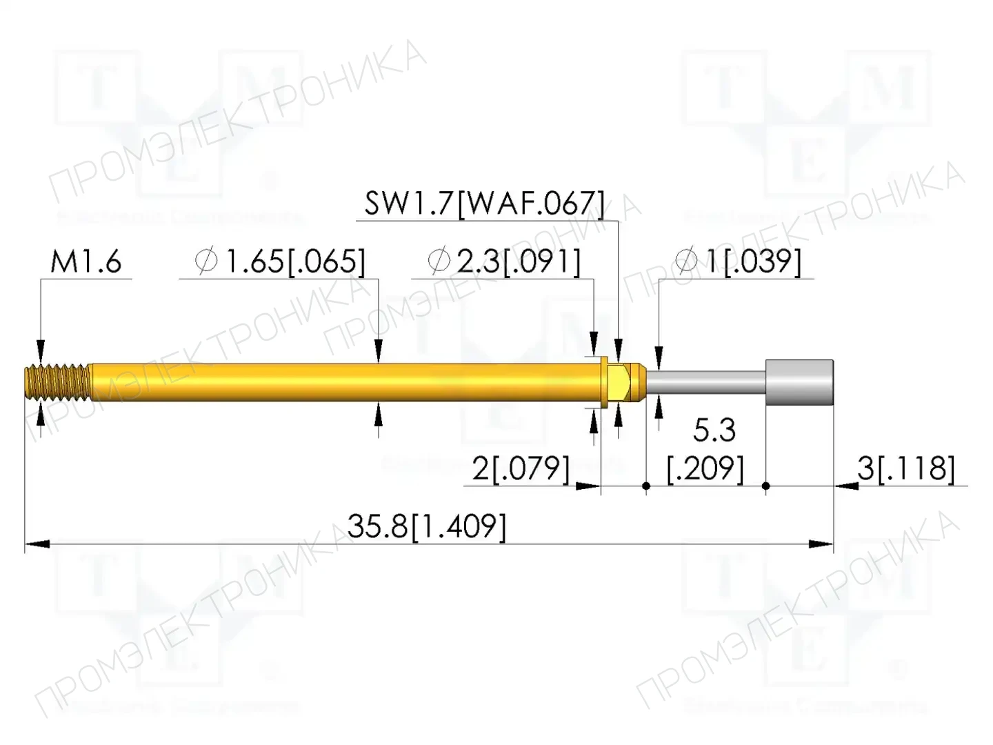 INGUN GKS-112 303 200 R 0602 M — Измерительные щупы