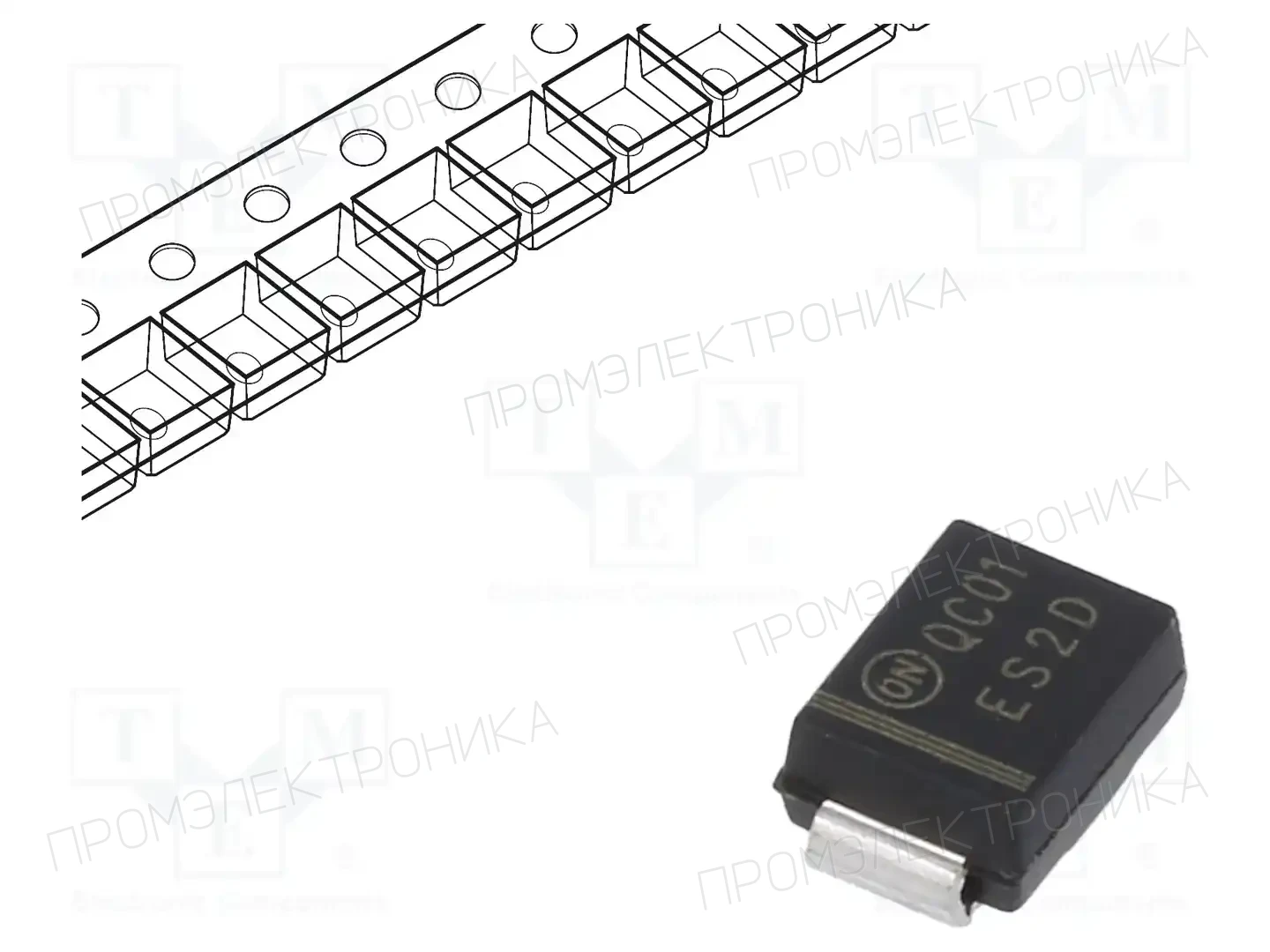 onsemi ES2D — Универсальные диоды SMD