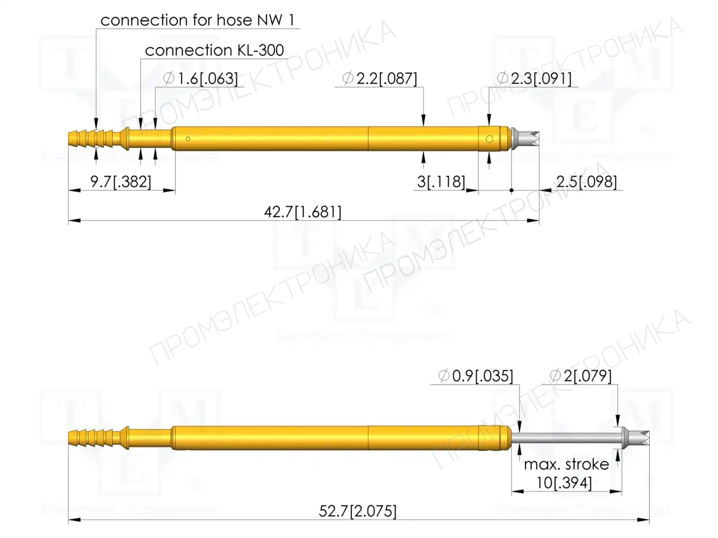 INGUN PKS-220 204 130 R 0802 B — Измерительные щупы