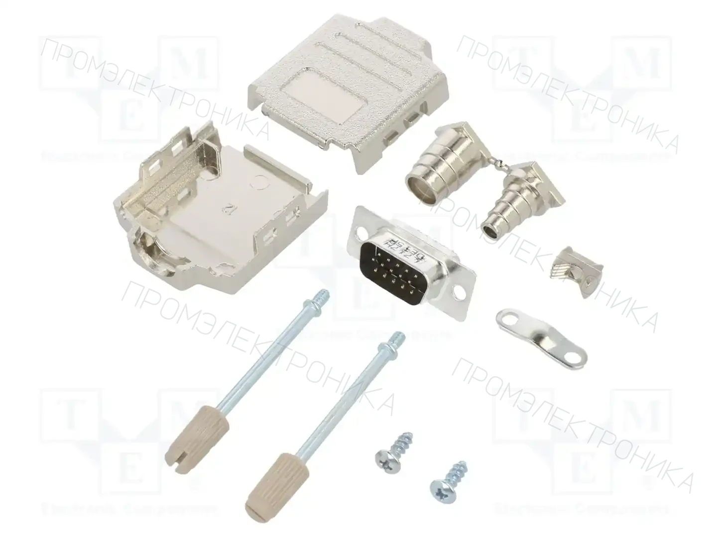 AMPHENOL COMMUNICATIONS SOLUTIONS L17DPPK09-M+L717HDE15P — Комплектные штекеры D-Sub