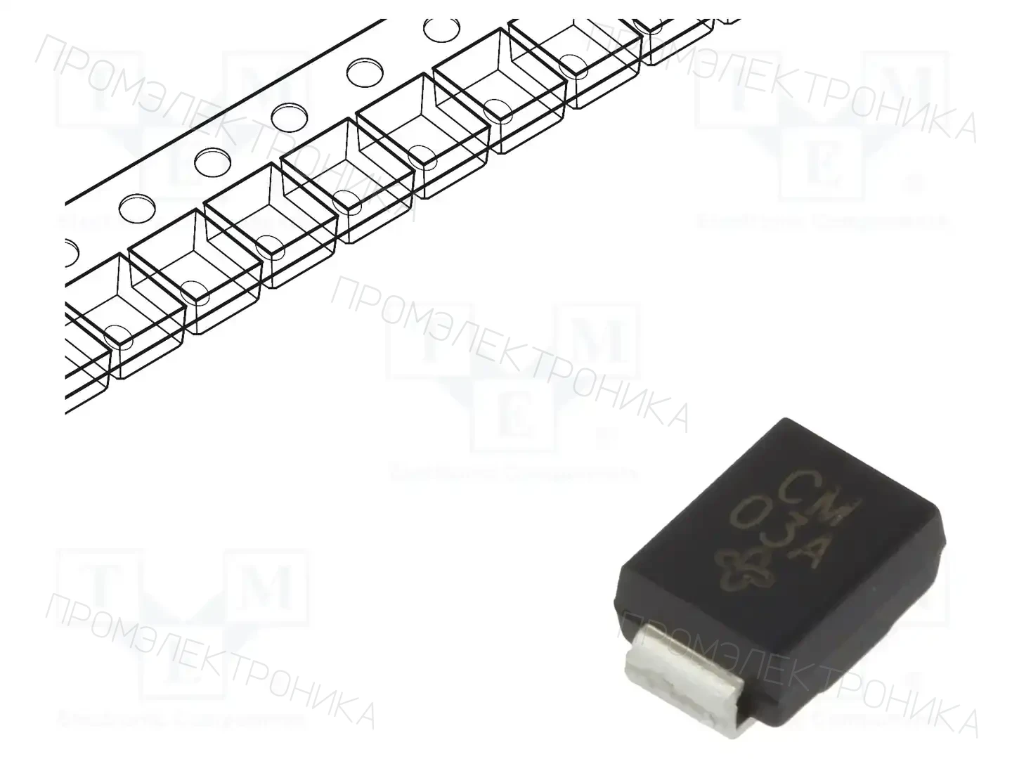 VISHAY SMBJ33CA-E3/52 — Диоды TVS SMD двунаправленные