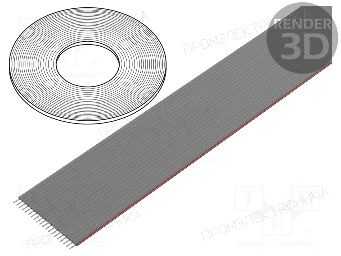 CONNFLY DS1057-20A282R-30.5 — Провода ленточные одноцветные