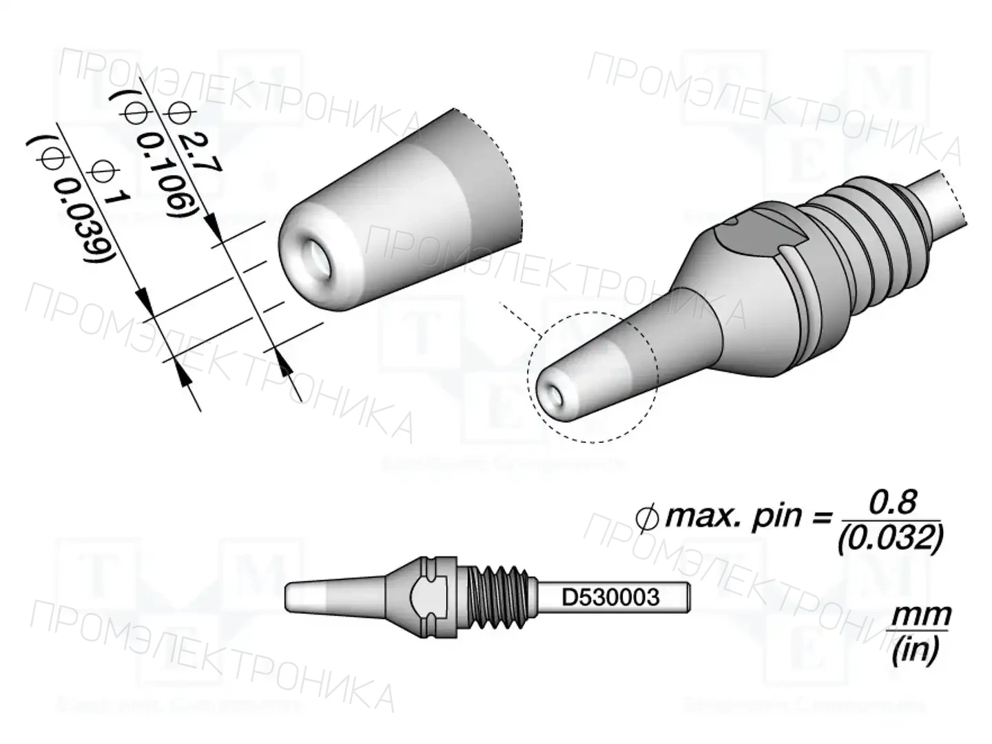 JBC TOOLS D530003 — Распаечные жала