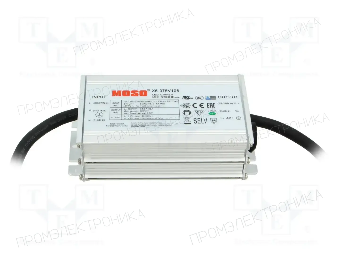 MOSO X6-075V108 — Блоки питания для LED