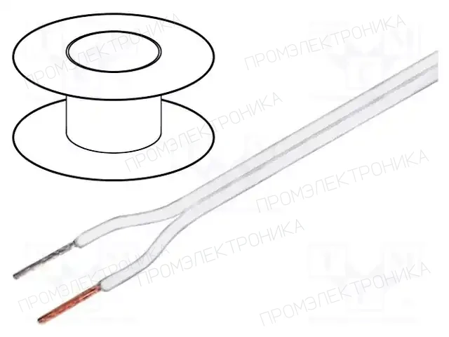 TASKER C100 2X0.35 WHITE — Провода для громкоговорителей