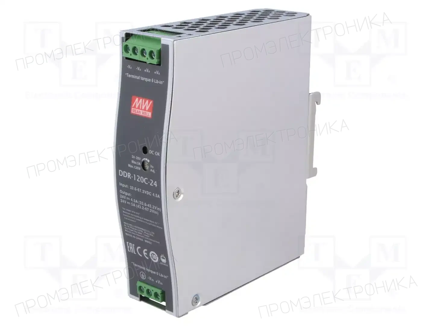 MEAN WELL DDR-120C-24 — Преобразователи DC/DC