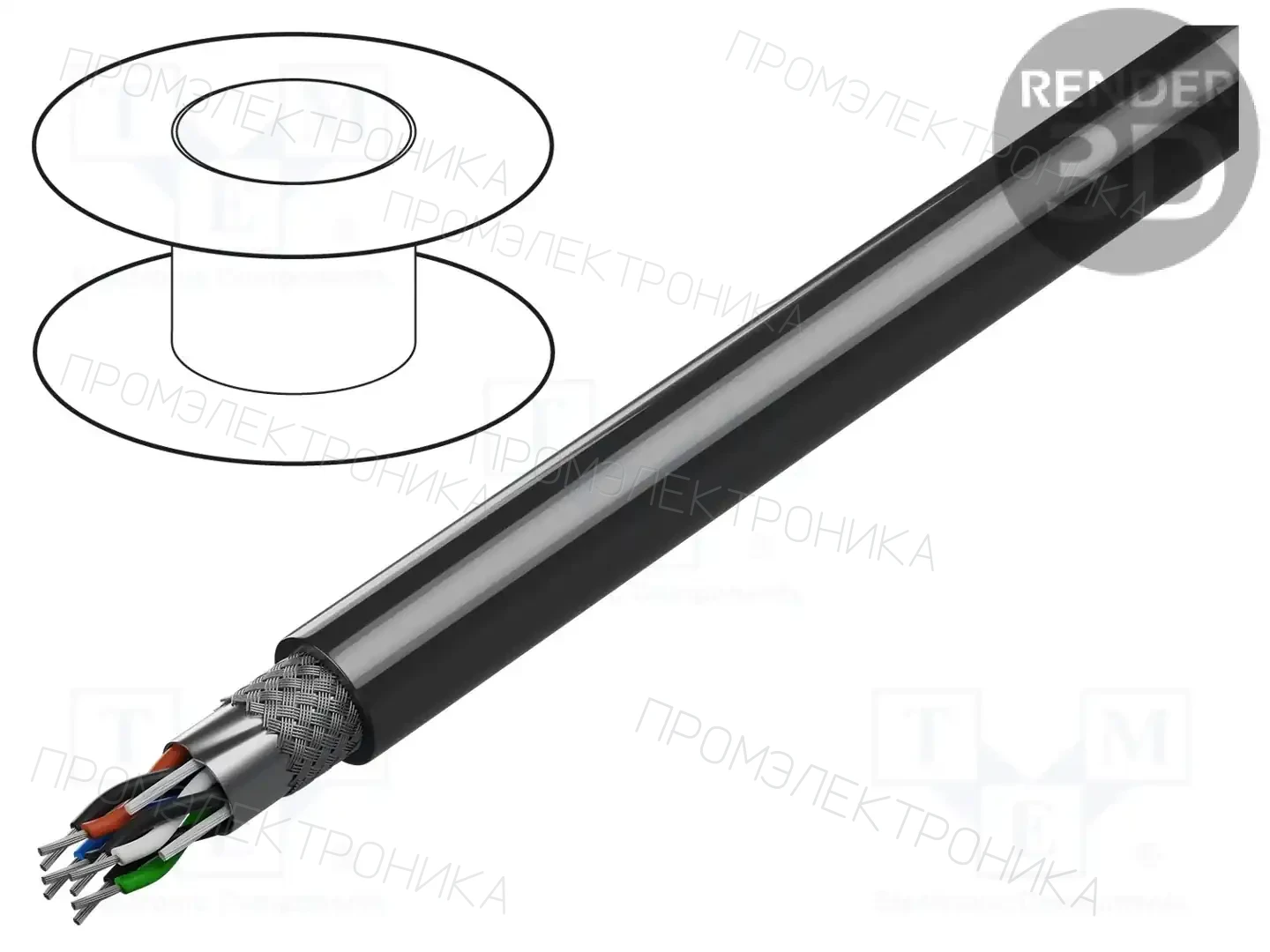 BELDEN 8307 0601000 — Провода многожильные экранированные