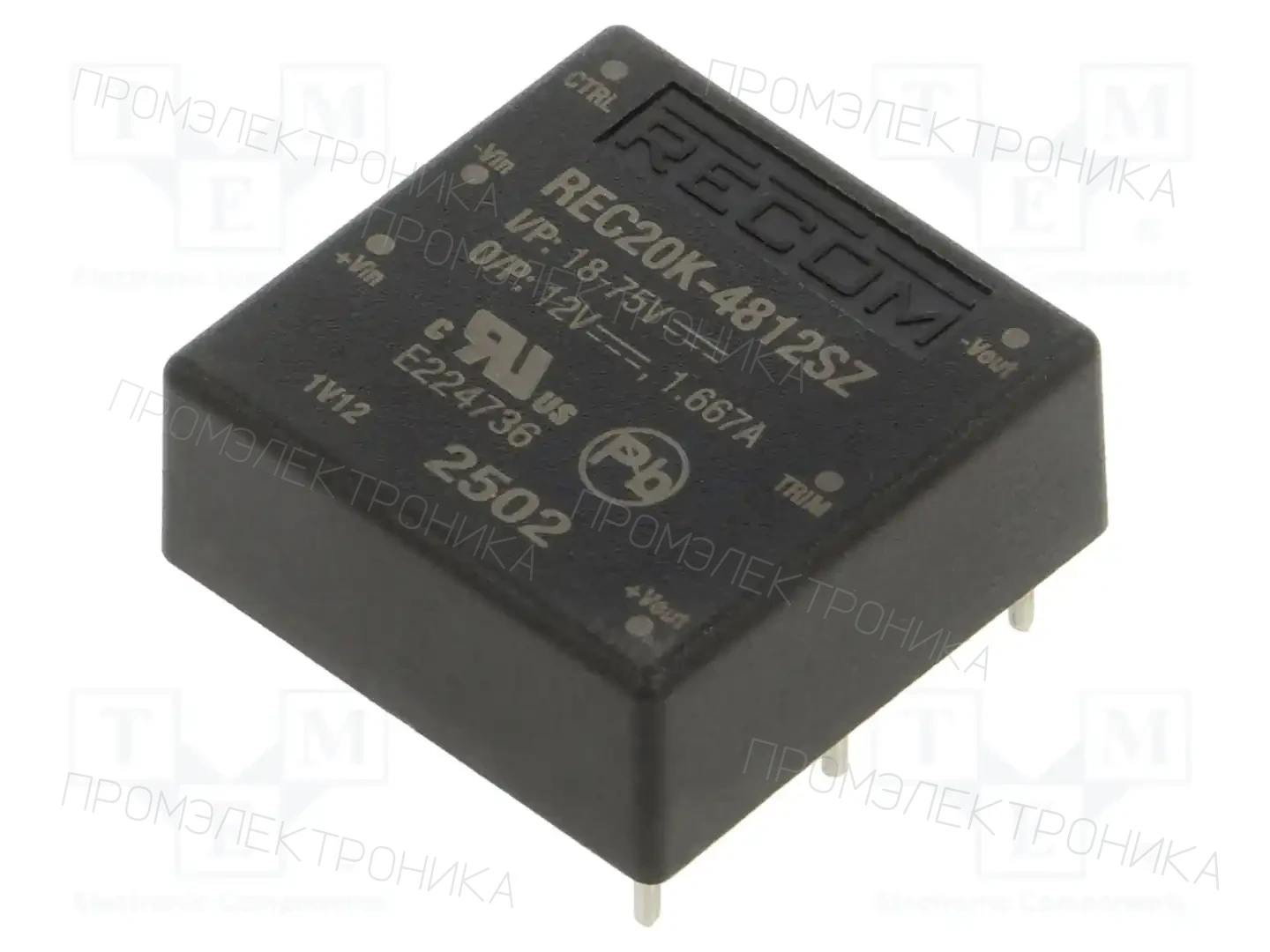 RECOM REC20K-4812SZ — Преобразователи DC/DC