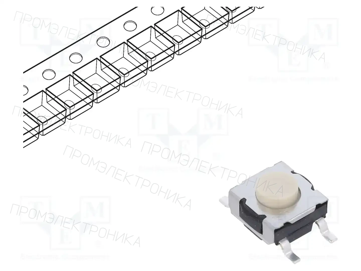 C&K KT11P3SM34 LFS — Микропереключатели TACT