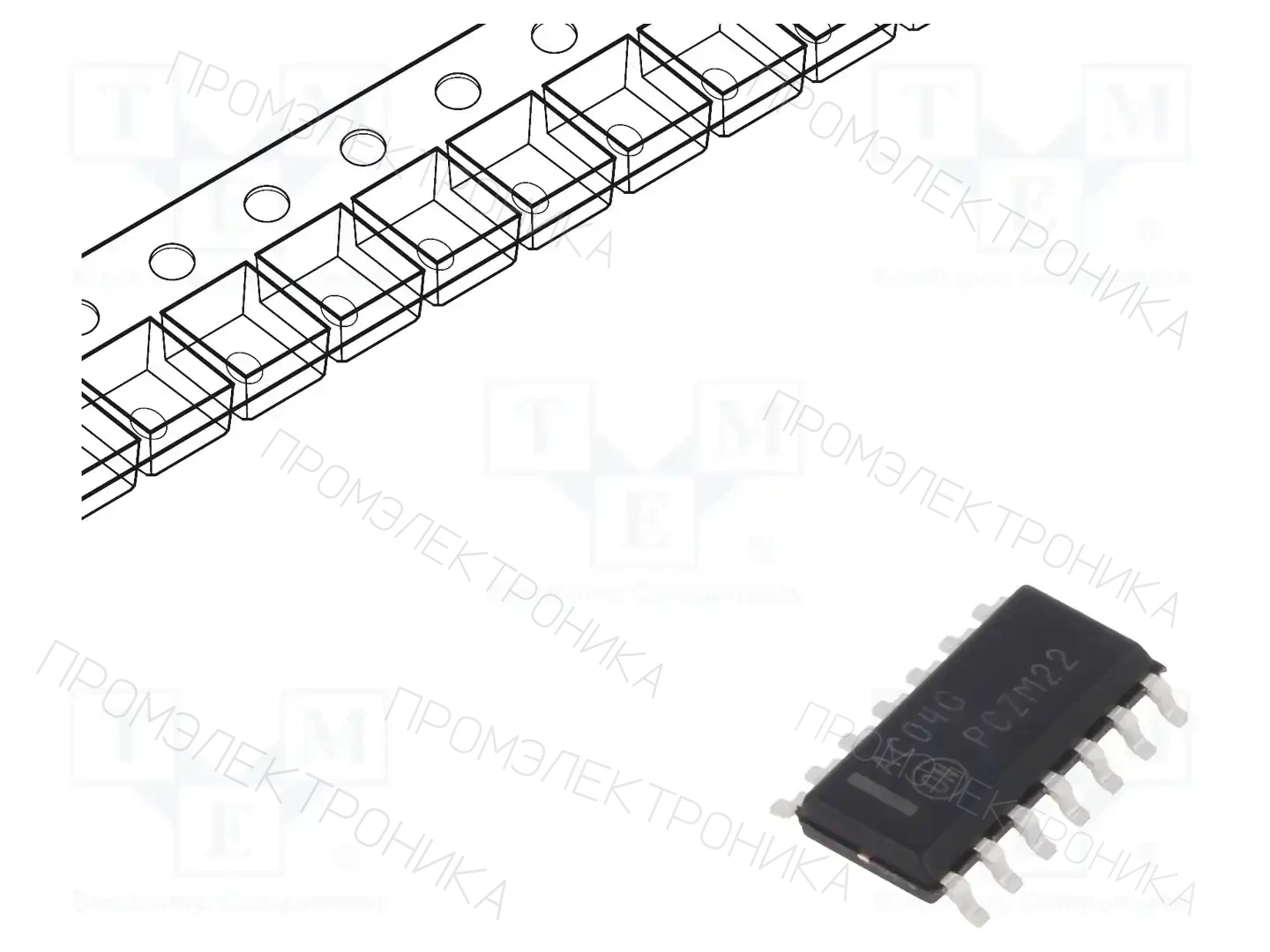 onsemi MC74AC04DR2G — Ворота, инверторы