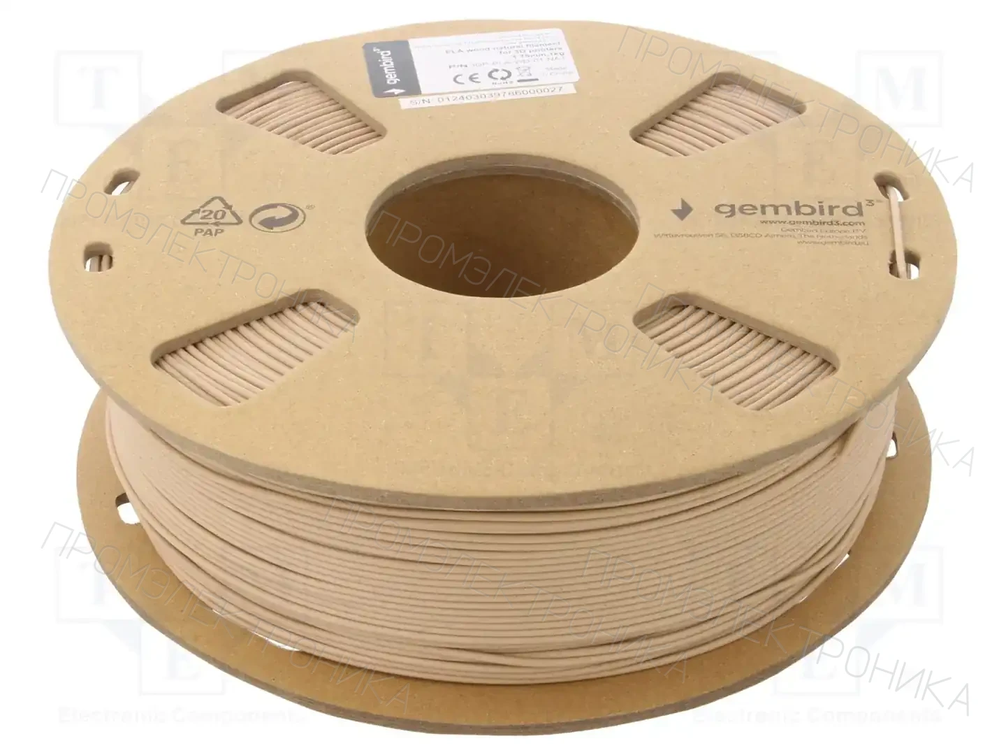 GEMBIRD 3DP-PLA-WD-01-NAT — Принтеры 3D и аксессуары