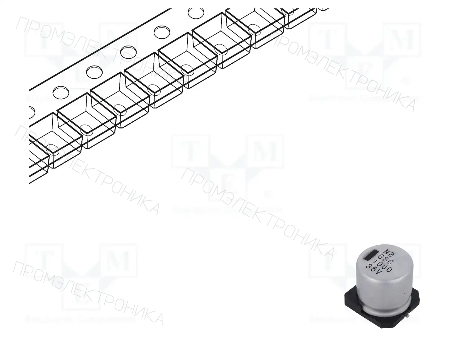 VISHAY GSC00AK1021VARL — Конденсаторы электролитические SMD