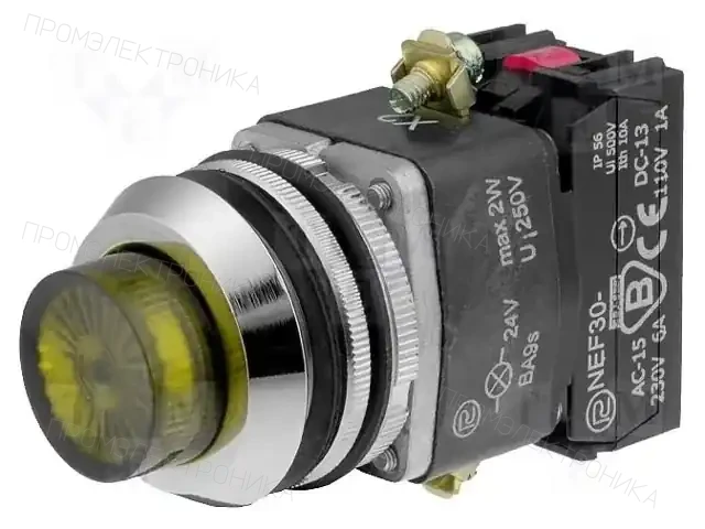 PROMET NEF30-WLGXY-24VDC — Переключатели панельные стандартные 30мм