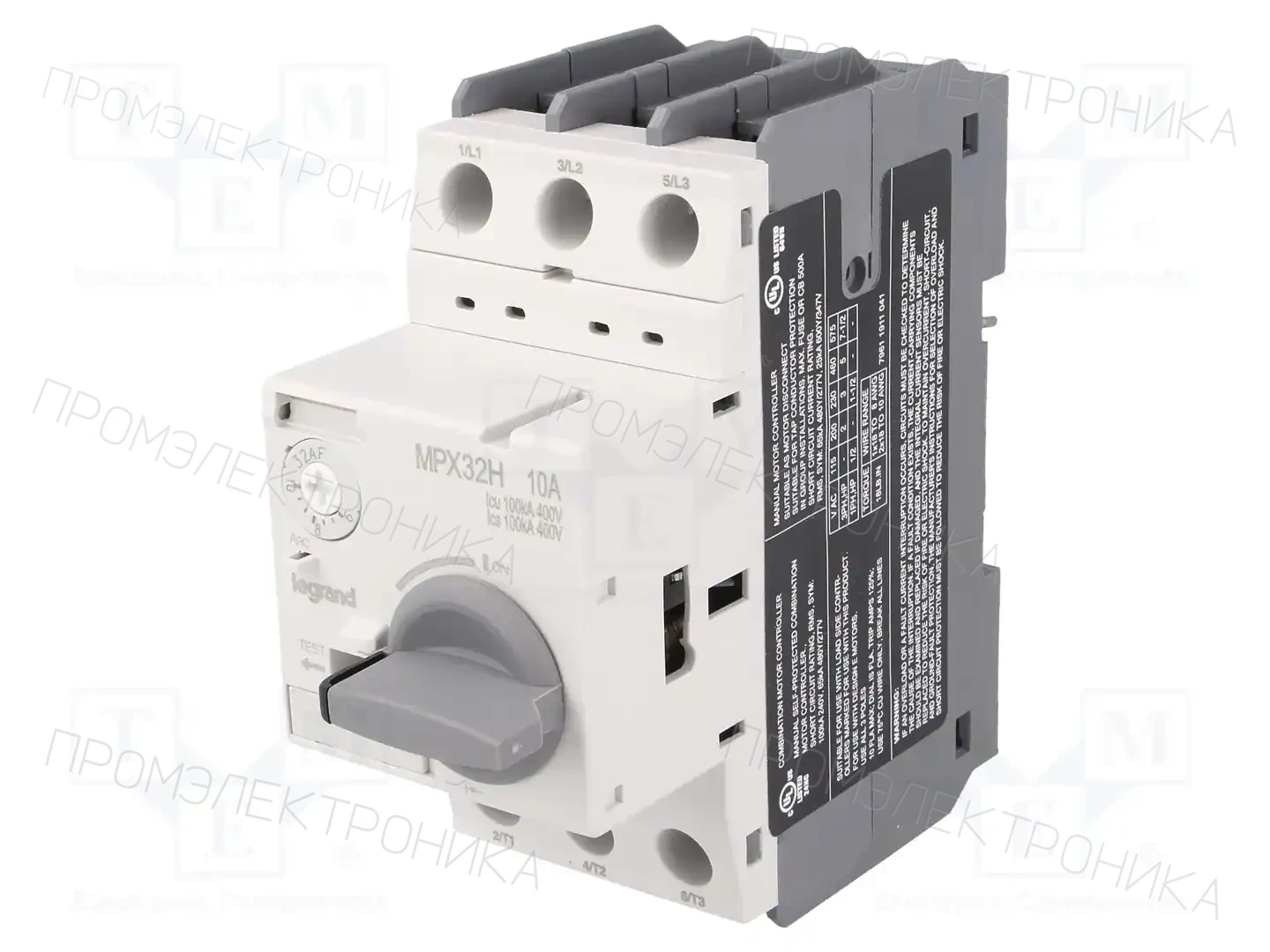 LEGRAND MPX3 32H 6-10A — Выключатели двигательные