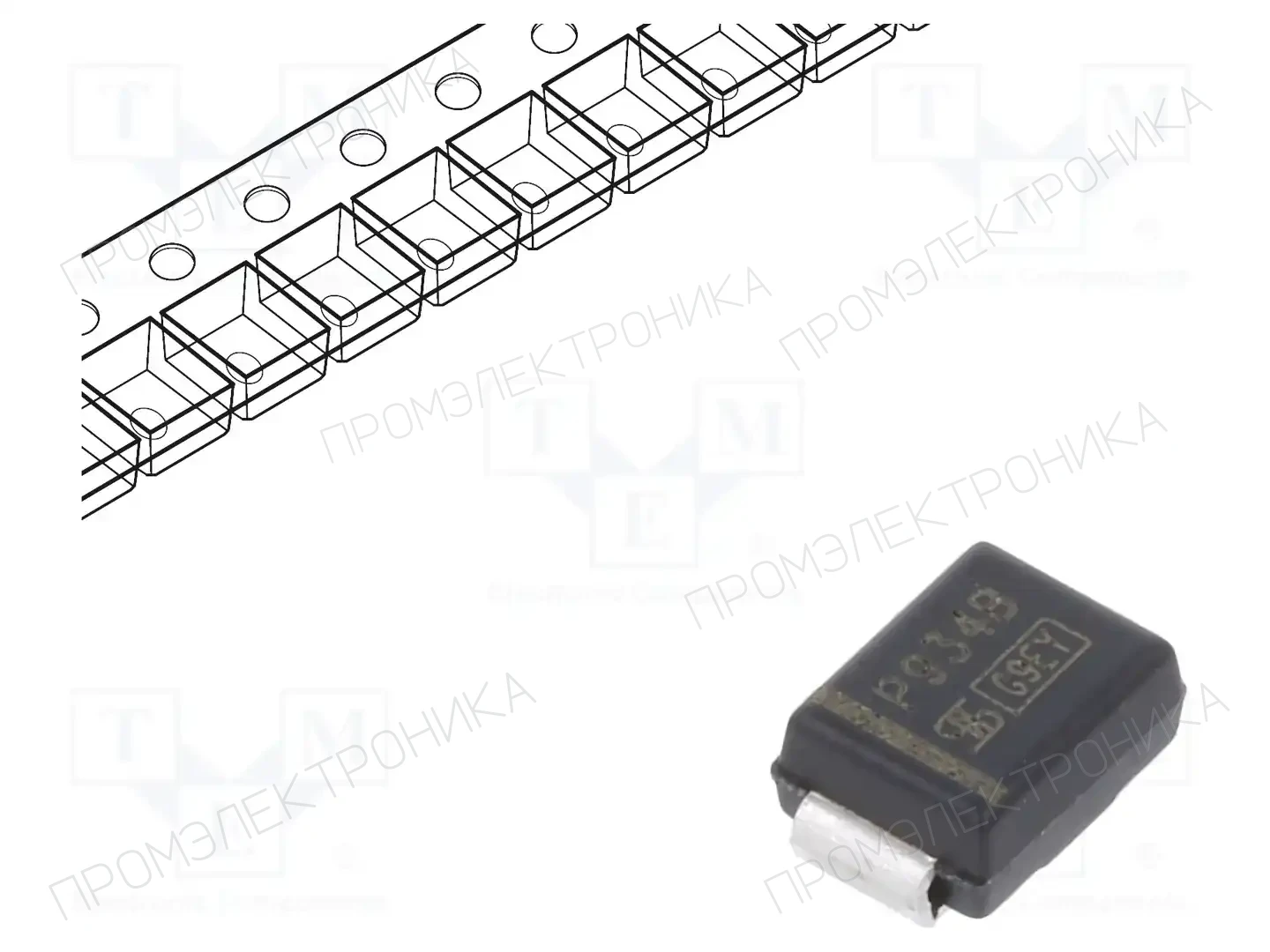 TAIWAN SEMICONDUCTOR 1PGSMB5934 — Стабилитроны SMD
