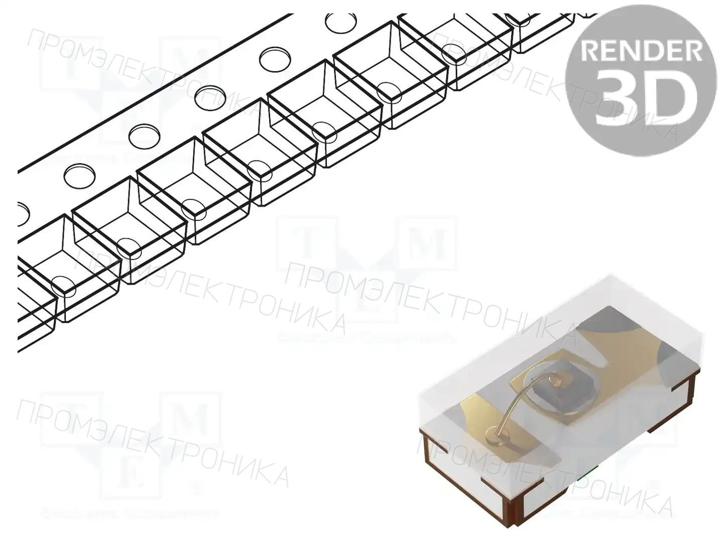 EVERLIGHT 16-213/R6C-AQ2R2B/3T — Светодиоды SMD цветные