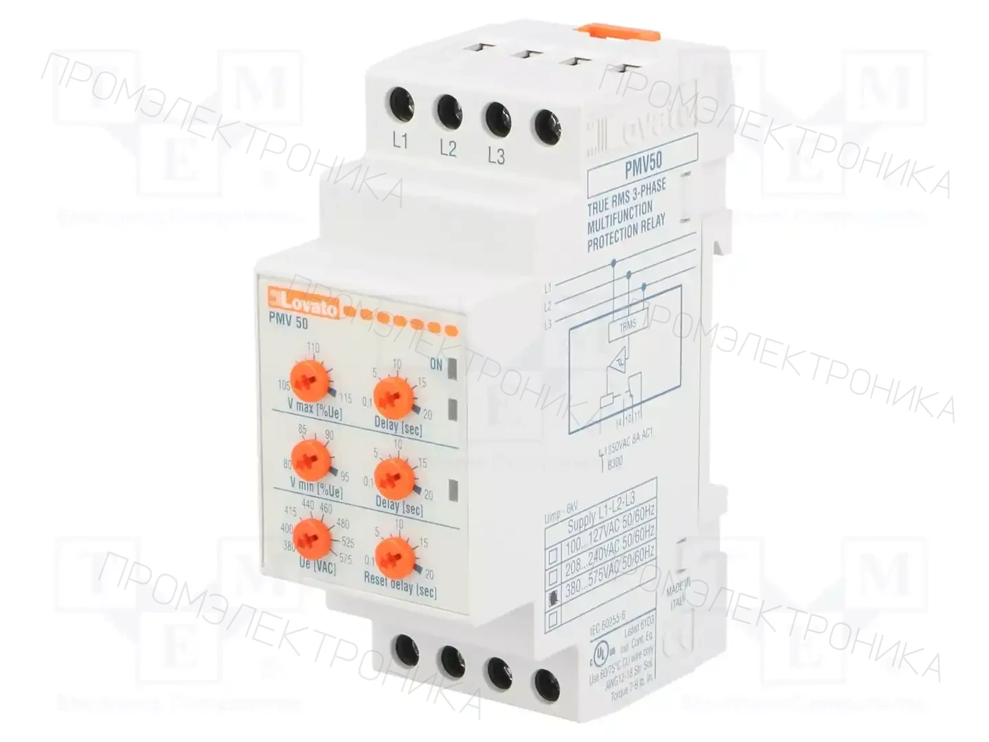 LOVATO ELECTRIC PMV50A575 — Контрольные реле