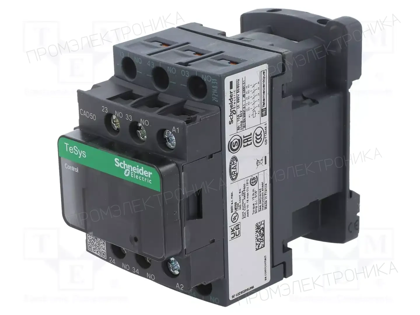 SCHNEIDER ELECTRIC CAD50BD — Контакторы - главные модули