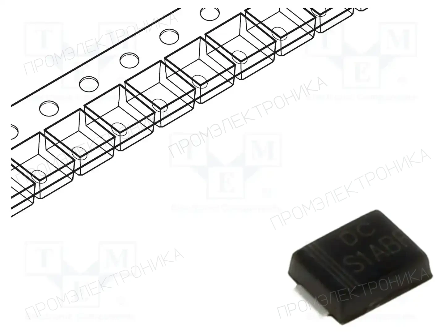 DC COMPONENTS S1ABF — Универсальные диоды SMD